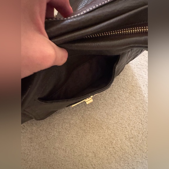 Rare Vintage Michael Kors Handbag, Brown Leather with Dyed Calf Hair in Leopard - Picture 15 of 15